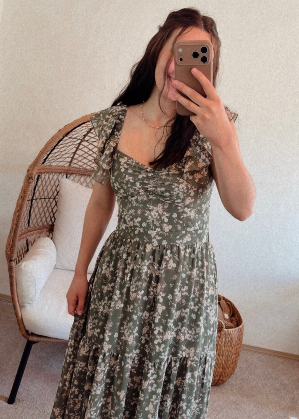 Sage Tiered Maxi Dress