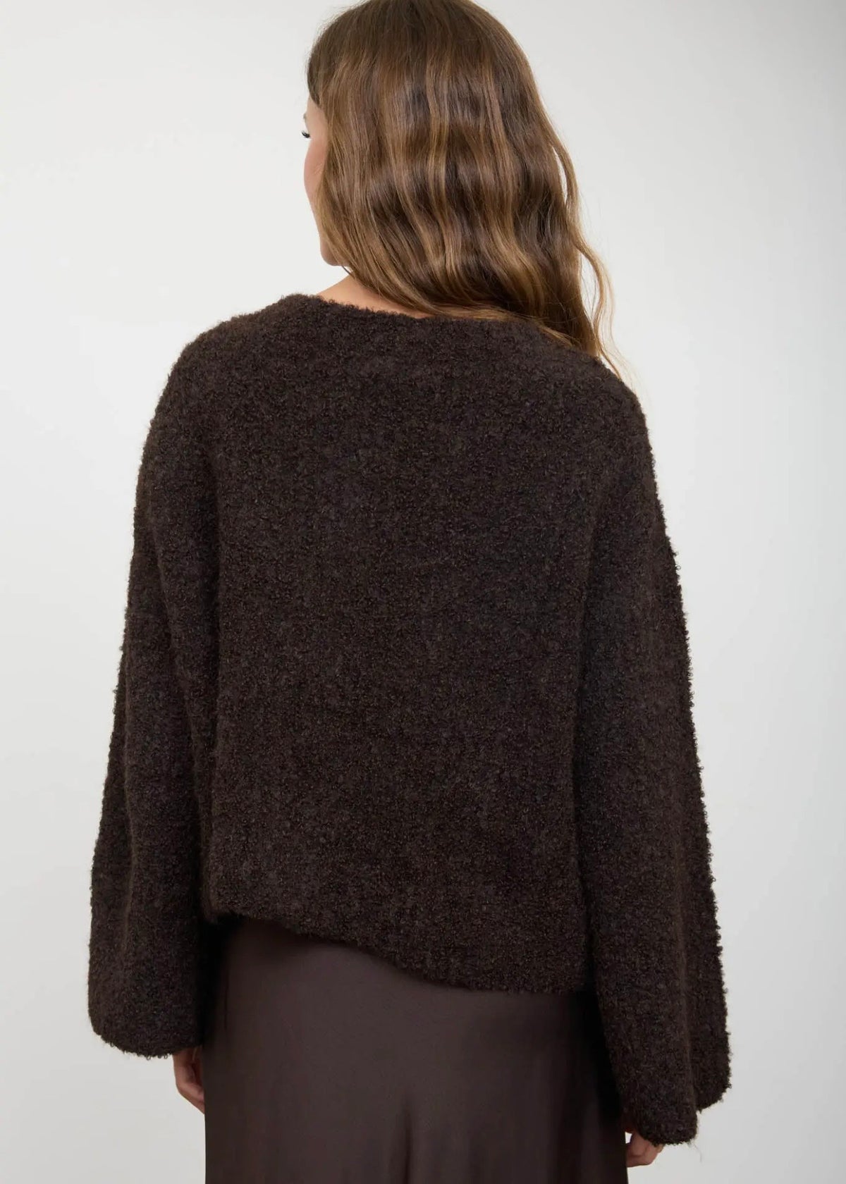 Fuzzy Knit Button Down Cardigan Sweater