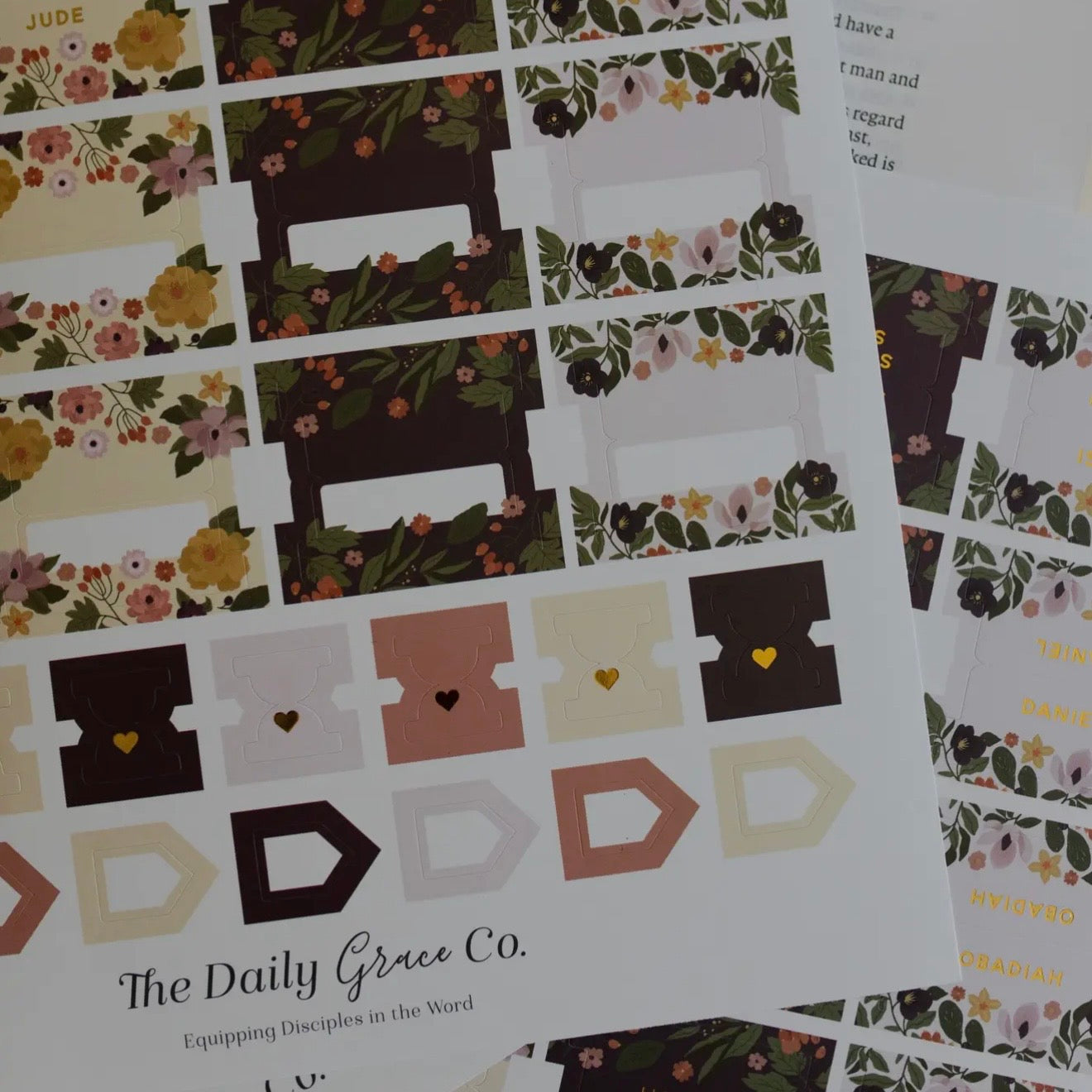 Magnolia Floral Bible Tabs