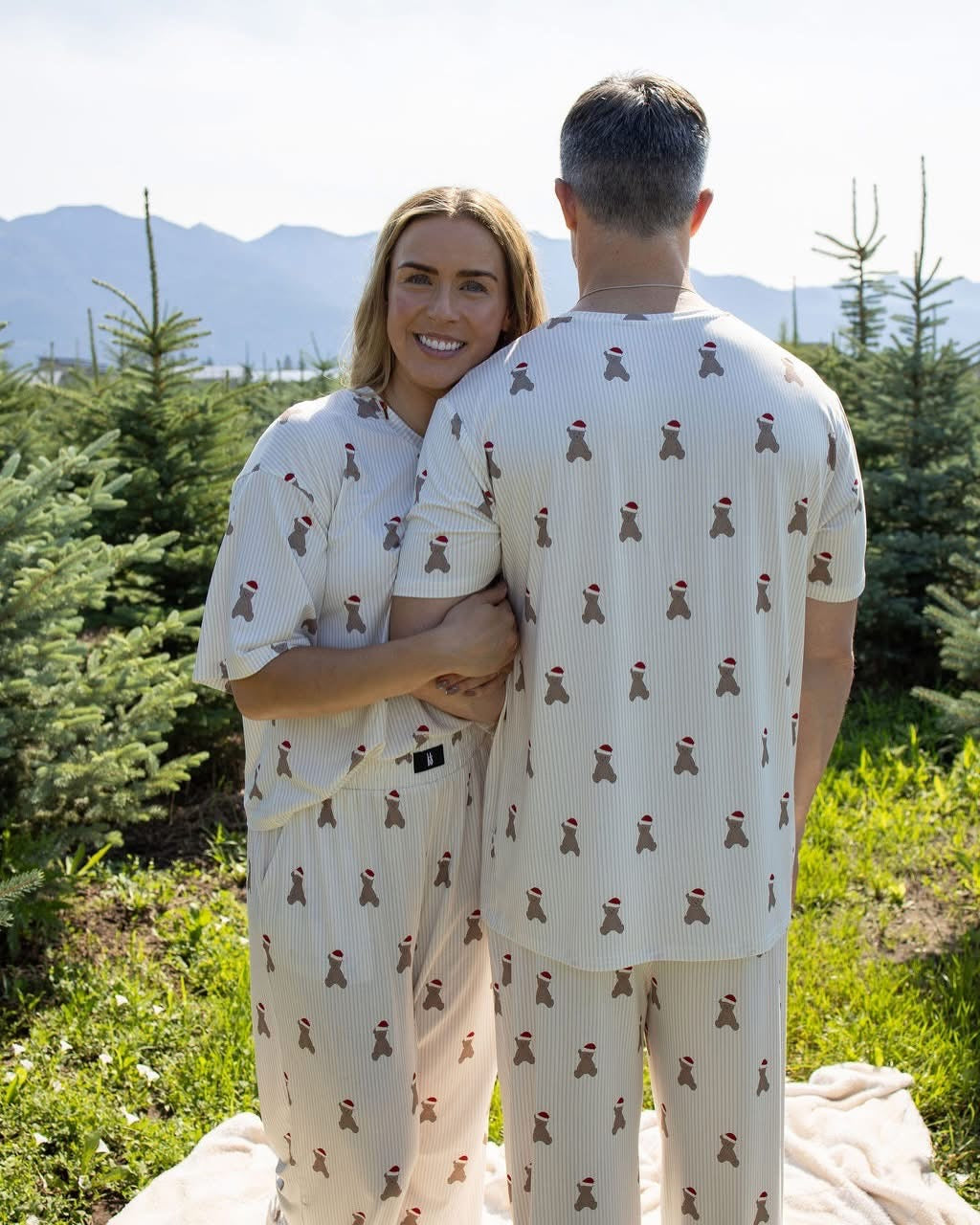 ✨PRE-ORDER | ETA 2 WEEKS✨ Bamboo Santa Teddy Women’s Boxy Tee Lounge Set
