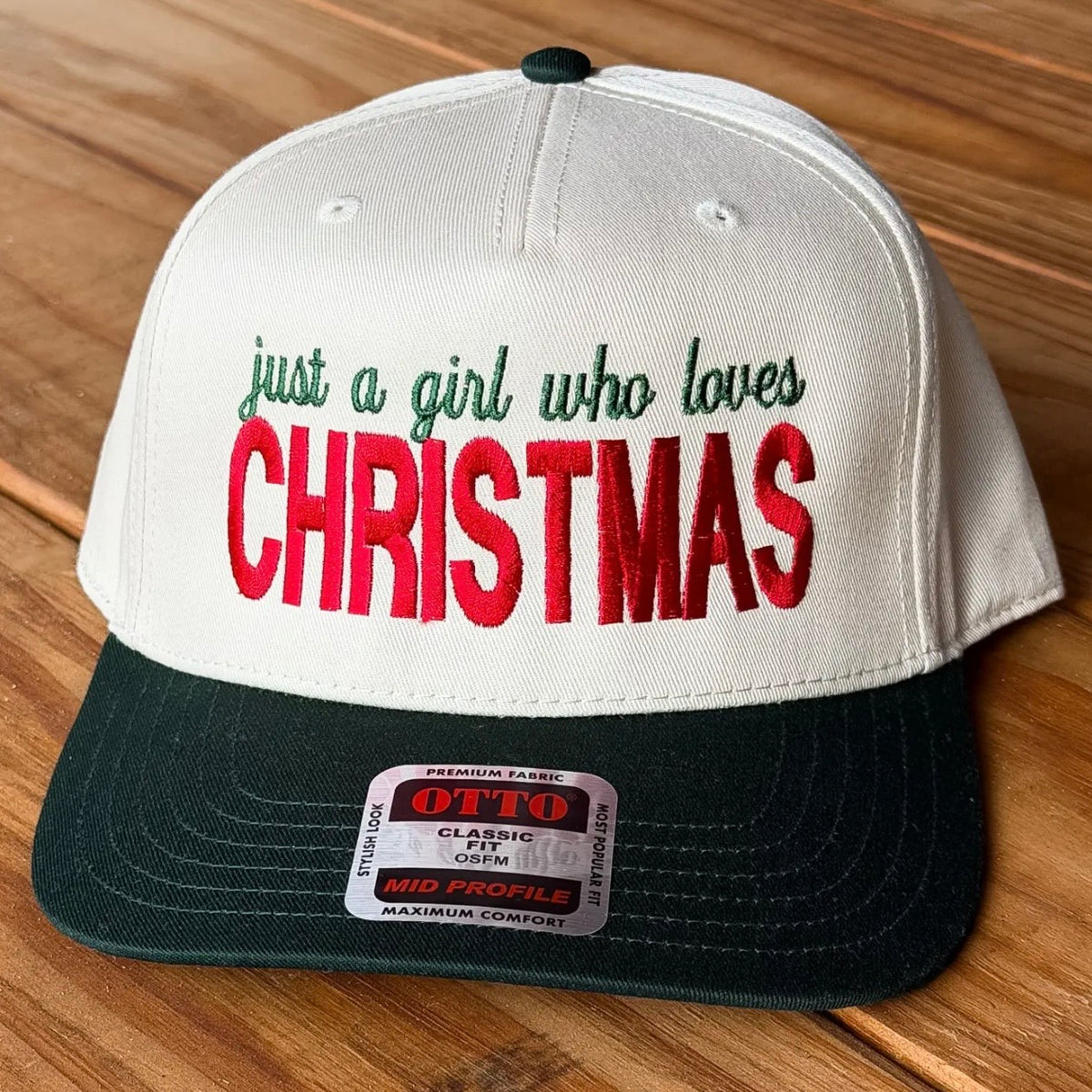 ✨PREORDER | ETA MID NOVEMBER✨ Girl Who Loves Christmas Embroidered Hat