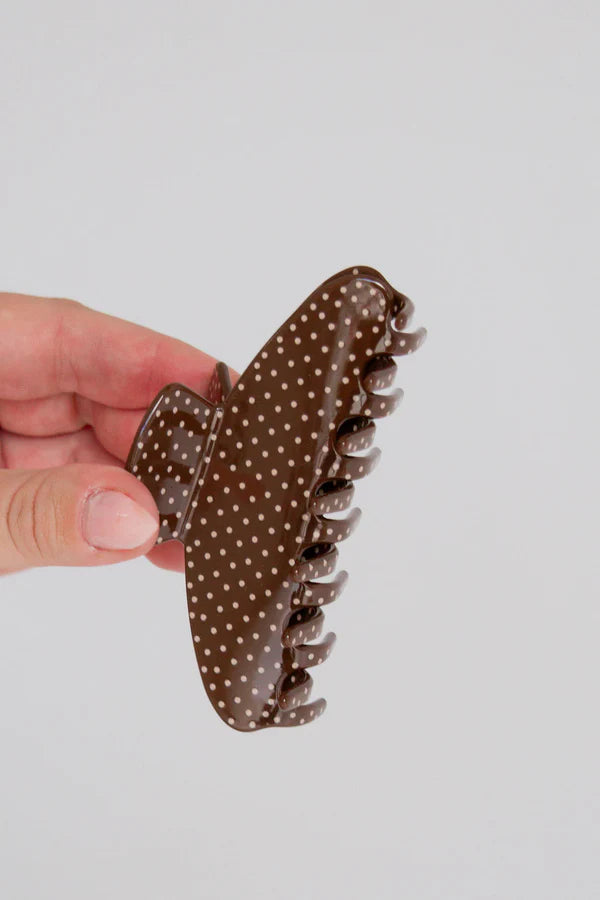 ✨PREORDER | ETA 2 WEEKS✨ Cinnamon Polka Dot Claw Clip