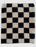 Littles Checkered Blanket (Black & Cocoa)