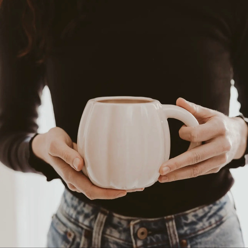 Cream Pumpkin Mug