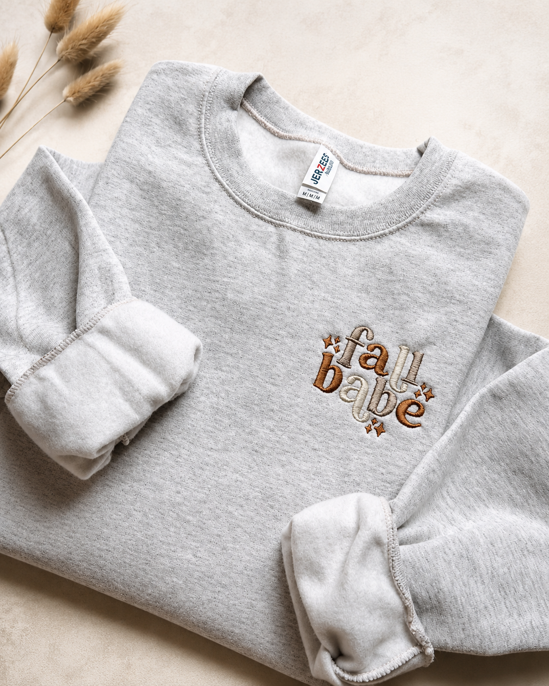 Fall Babe Embroidered Sweatshirt