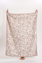 Leopard Print Luxe Plush Throw Blanket
