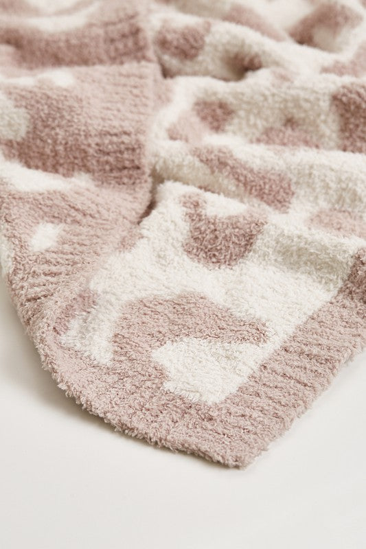 Leopard Print Luxe Plush Throw Blanket