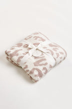 Leopard Print Luxe Plush Throw Blanket