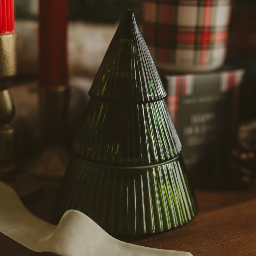 ✨PREORDER | ETA 2 WEEKS✨ Fraser Fir Soy Candle | 8.5 oz Glass Tree Jar