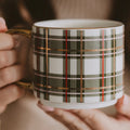 ✨PREORDER | ETA 2 WEEKS✨ Green Plaid Coffee Mug